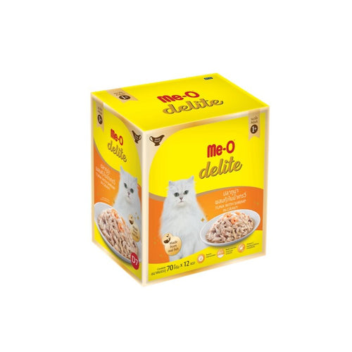 ME-0 DELITE KITTEN SALMON MOUSSE WITH GOAT MILK 80GRX12PIECS (DZN)