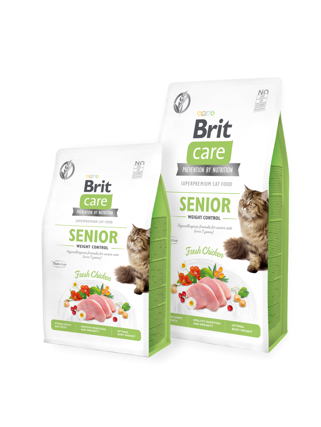 BRITCARE GRAIN-FREE SENIOR CAT WEIGHT CONTROL FRESH CHICKEN 2KG