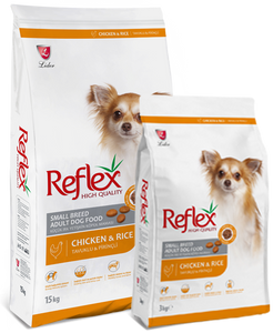 REFLEX SMALLBREED ADULT DOGFOOD CHICKEN RICE 15KG
