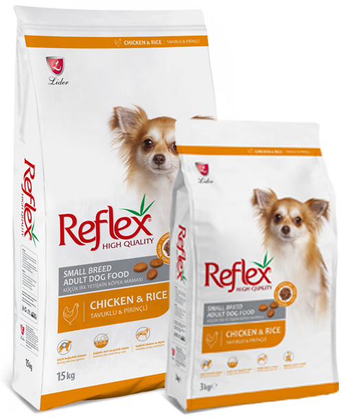 REFLEX SMALLBREED ADULT DOGFOOD CHICKEN RICE 15KG