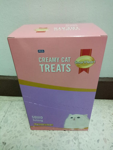 ME-O CREAMY TREAT CAT SQUID FLAV 15GX4-12PIECS (DZN)