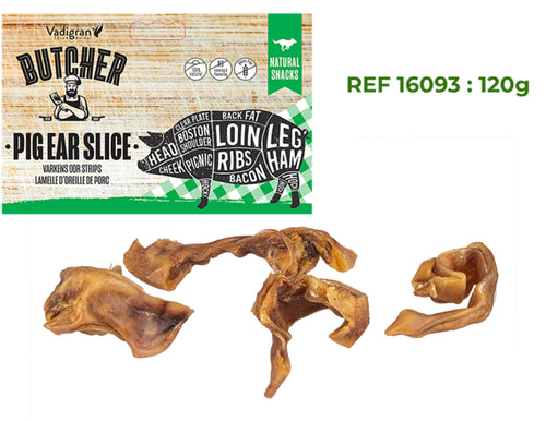 PIG EAR SLICE SNACK DOG 140GR (16093)