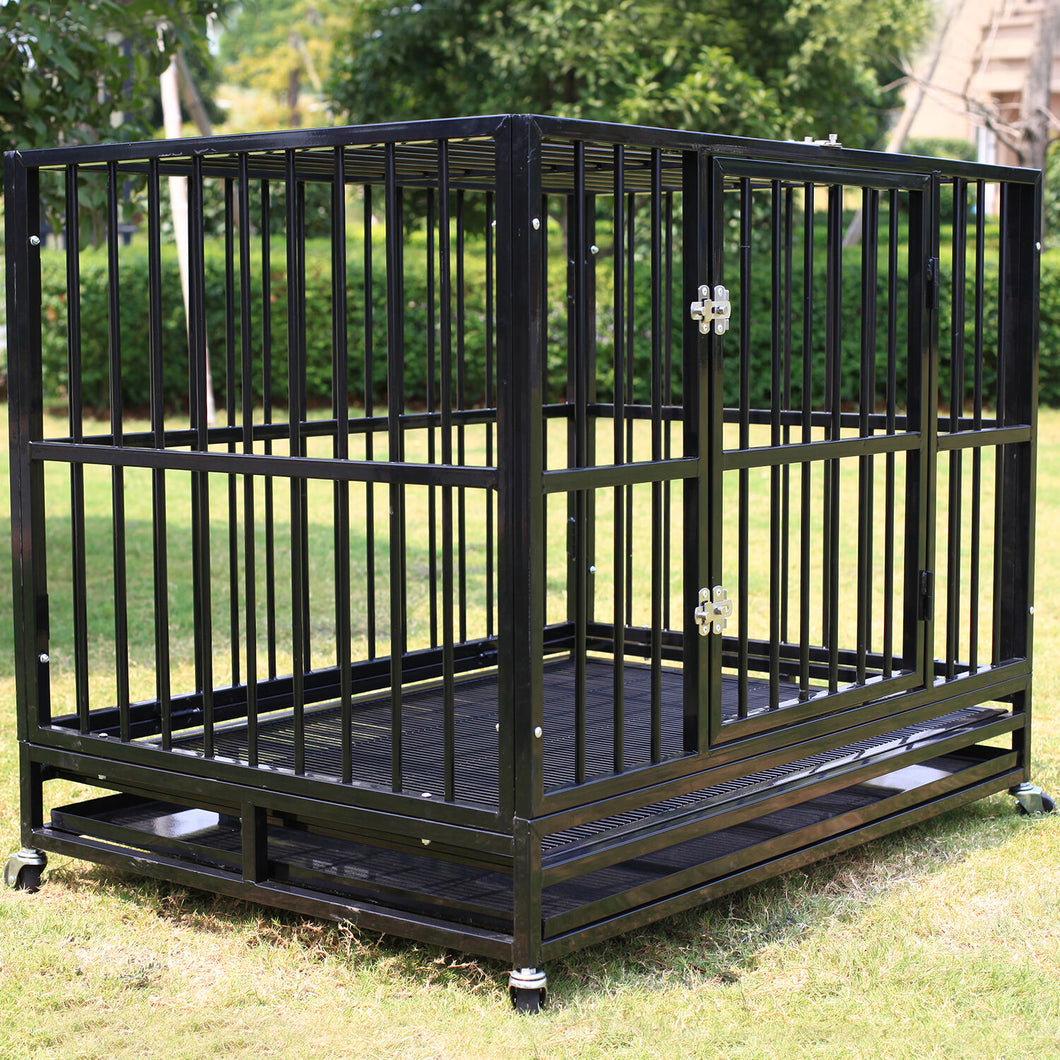 YD057B-1-DOG HEAVY DUTY TUBE CAGE 92X62X75CM