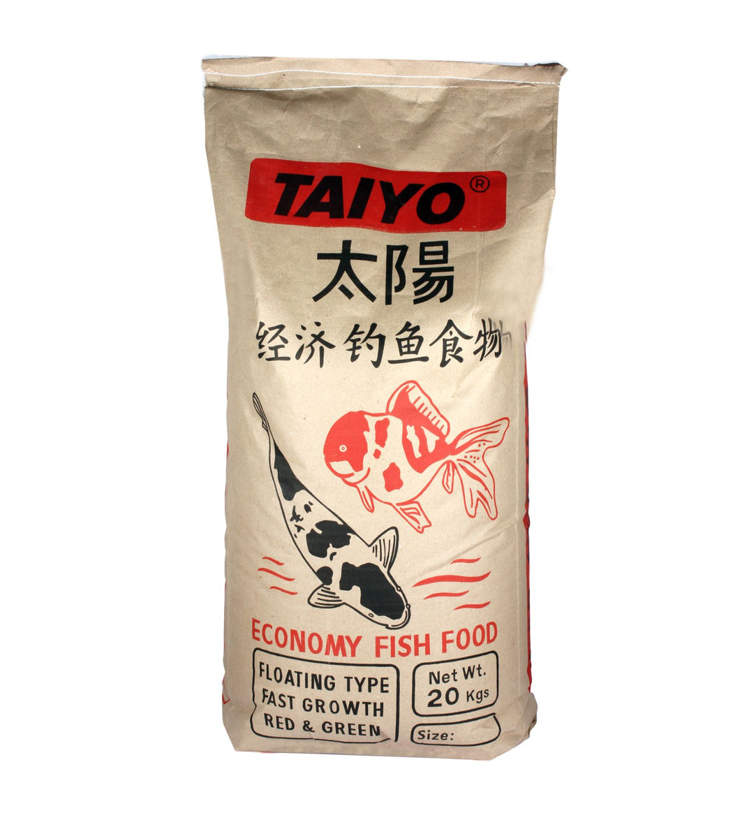 TAIYO FISH FOOD 017136 KOI & FARM FISH BREEDING 20KG BAG SIZE 5MM PRICE 2BAG 20KGX2