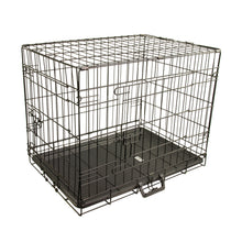 Load image into Gallery viewer, YD0505 DOG WIRE CAGE BLUE COLOUR . W/METAL TRAY 107X74X85CM