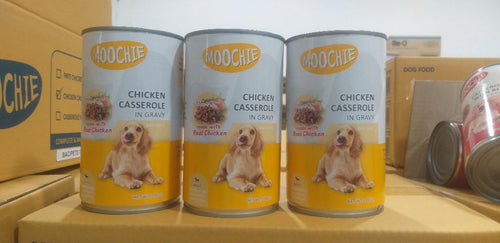 MOOCHIE DOGFOOD CAN CHICKEN WITH CASSEROLE IN GRAVY 700GR