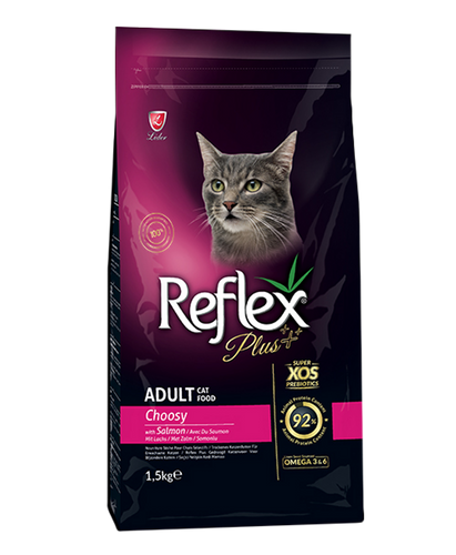 REFLEXPLUS ADULT CATFOOD CHOOSY SALMON 1.5KG