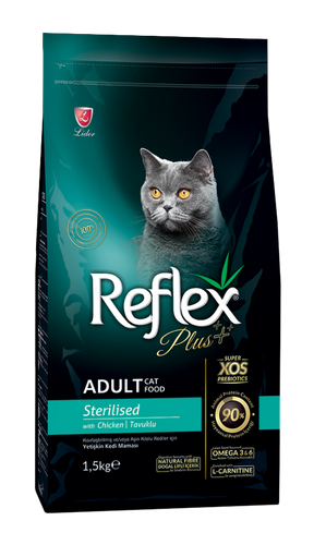 REFLEX PLUS STERILISED CAT FOOD CHICKEN 1,5KGx12bag