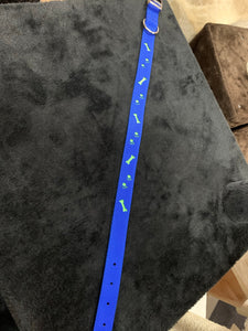 Dog collar blue L68cm
