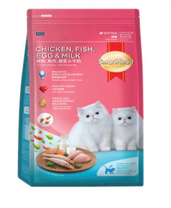 Smart Heart.CAT Kitten Dry Food.fish egg milk 1.1kg