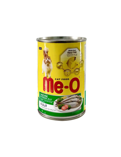 Me-o catfood Sardine  in Prawn Jelly.400g x 24