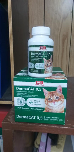 DERMACAT 0.5 (brewers yeast & garlic tablet cat) 150tablet price per pack of 6-piecs