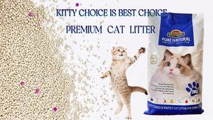 CATLITTER KITTY CHOICE APPLE/BABY POWDER /COFFE/LEMON/LAVENDER SCENT 20KG