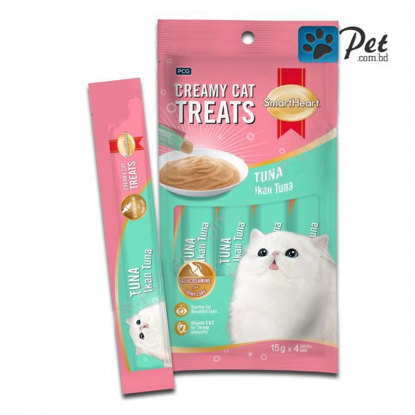 Smart Heart Creamy Cat Treats TUNA FLAV 15gX4pcs